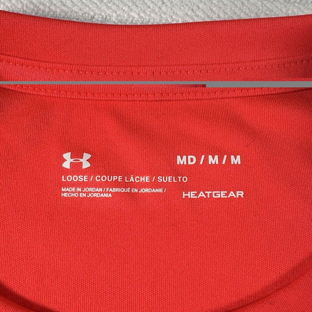 Under Armour Women’s Medium HeatGear Coral Athletic Short Sleeve Workout Shirt - Picture 8 of 9